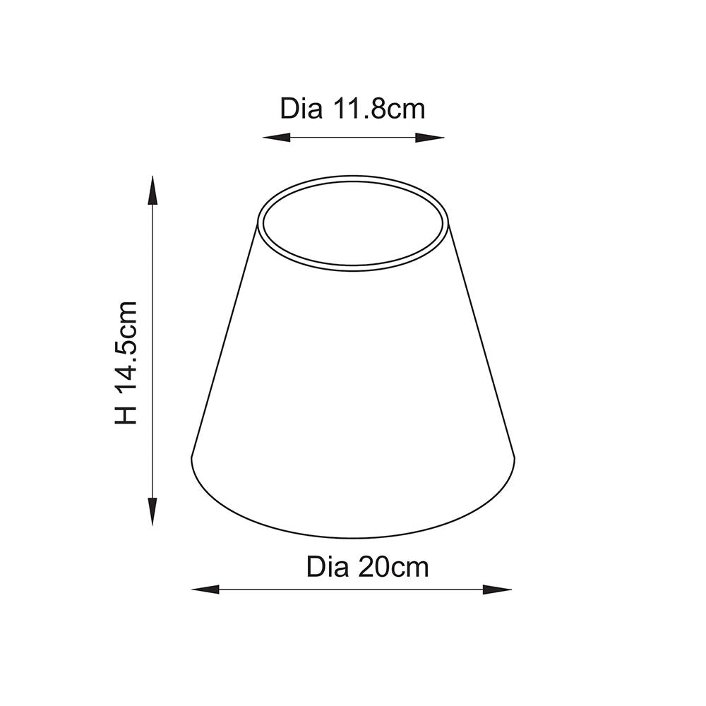 Leaf Vintage Patterned 20cm Tapered Shade