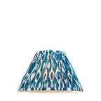 Ikat 25cm Tapered and Pleated Table Lamp Shade with Fixed Gimble in Various Colours