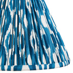 Ikat 25cm Tapered and Pleated Table Lamp Shade with Fixed Gimble in Various Colours