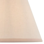 Ivy 25cm Classic Linen Tapered Shade with Fixed Gimble