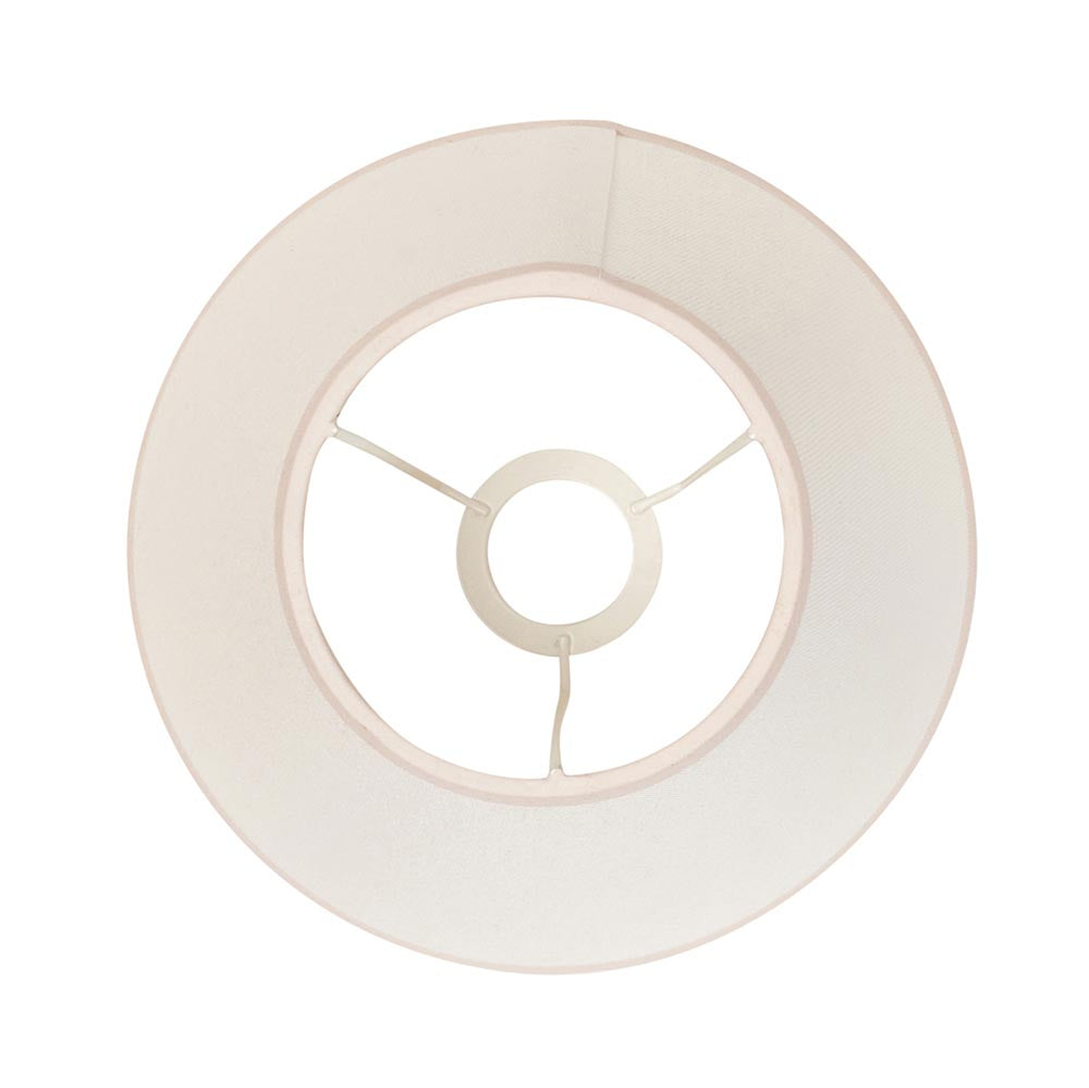 Ivy 25cm Classic Linen Tapered Shade with Fixed Gimble