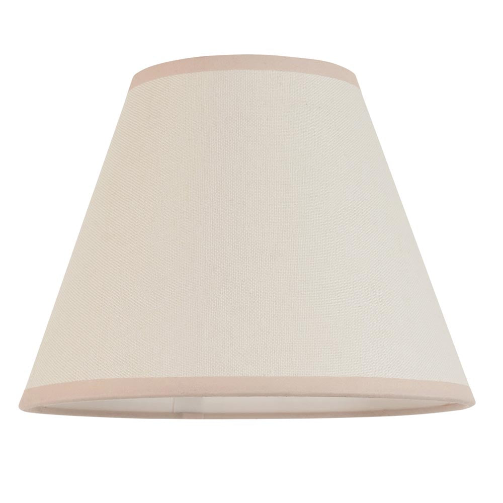 Ivy 25cm Classic Linen Tapered Shade with Fixed Gimble