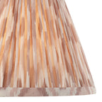 Ikat 25cm Tapered and Pleated Table Lamp Shade with Fixed Gimble in Various Colours