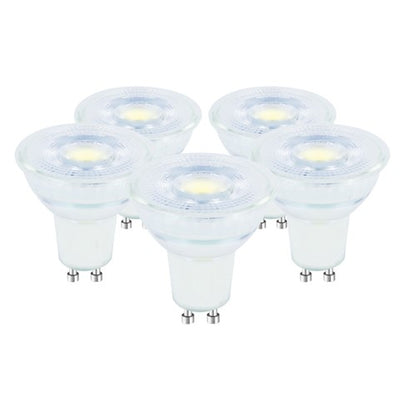 Integral Medium Powered LED Glass GU10 Spot Lamp Bulb (PACK OF 5)