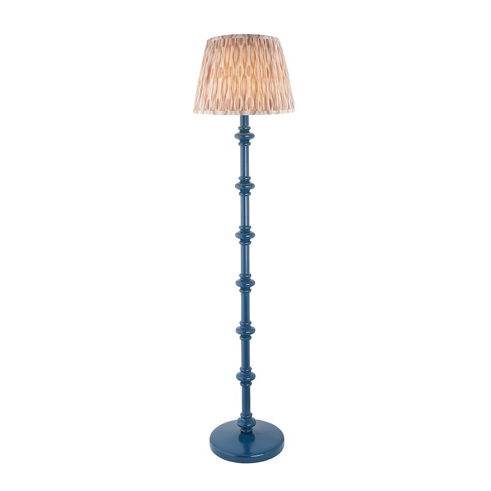 Carnaby Traditional Floor Lamp With 35cm Ripple Shade and Bulb