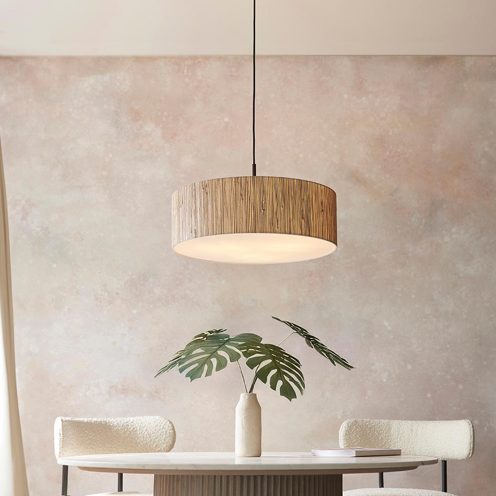 Longshore Large Seagrass 3 Light  pendant. 3 x E27