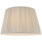 Endon - 12" Freya Pleated Silk Shade - Luminosity Designs Ltd