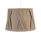 Oaks Lighting - 12" Gathered Cross Pleated Shade With Reversible Gimble for Lamps and Ceiling Fittings (Oaks G907/12 MO) - Luminosity Designs Ltd