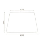 Oaks Lighting - 12" Linen Drum Shade with Reversable Gimble - Luminosity Designs Ltd