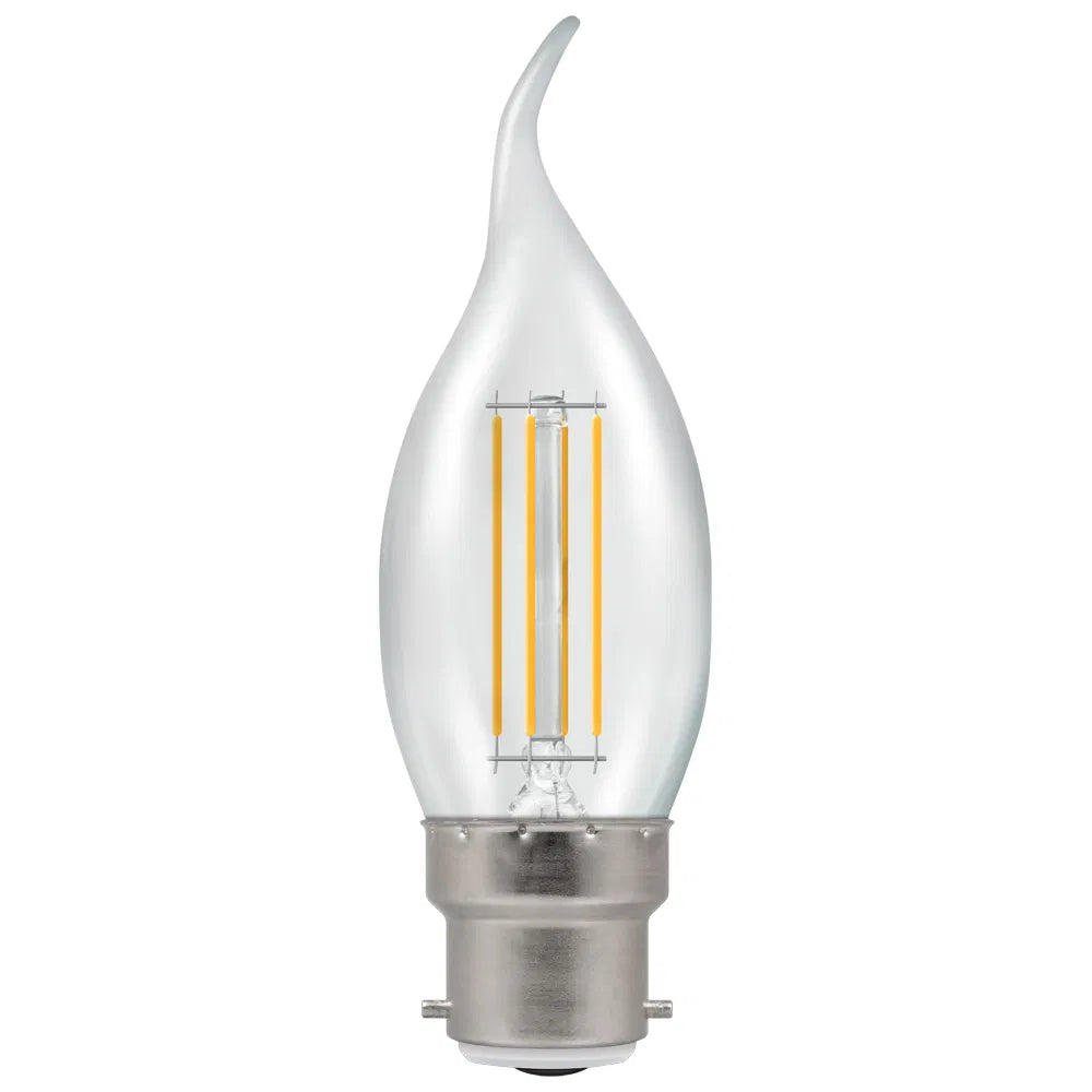 Crompton Candle Tip E14, 5W, 3000k, Warm White 2700K, 470lm , 40w Equivalent