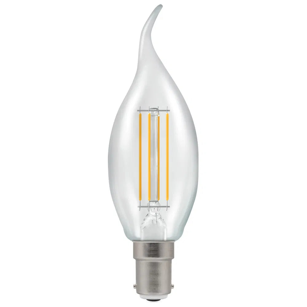 Crompton Candle Tip E14, 5W, 3000k, Warm White 2700K, 470lm , 40w Equivalent