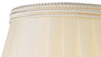 13cm Cream Willow Faux Silk Box Pleated Traditional Shade With a Candle Clip - Luminosity Designs Ltd