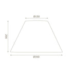 Oaks Lighting - 14" Cotton Coolie Shade with Reversable Gimble - Luminosity Designs Ltd