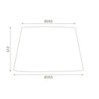 Oaks Lighting - 14" Cotton Drum Shade with Reversable Gimble - Luminosity Designs Ltd