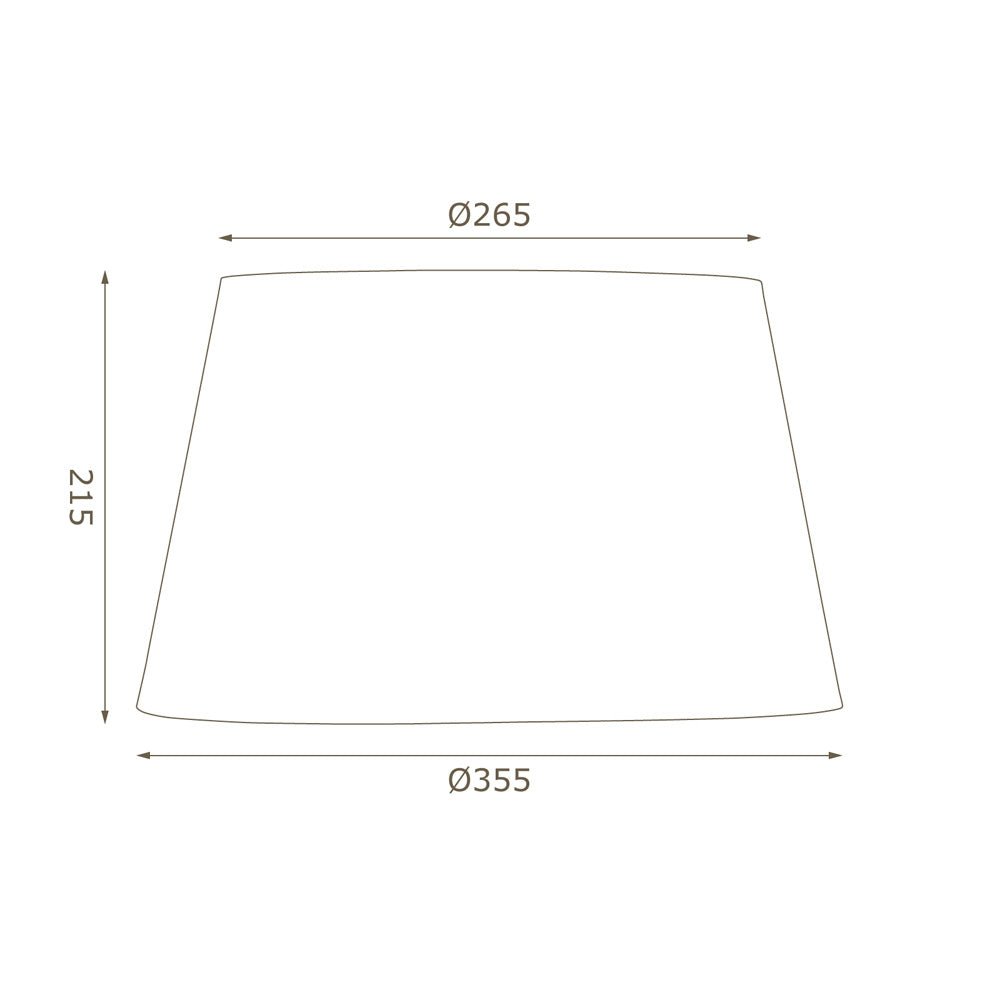 Oaks Lighting - 14" Cotton Drum Shade with Reversable Gimble - Luminosity Designs Ltd