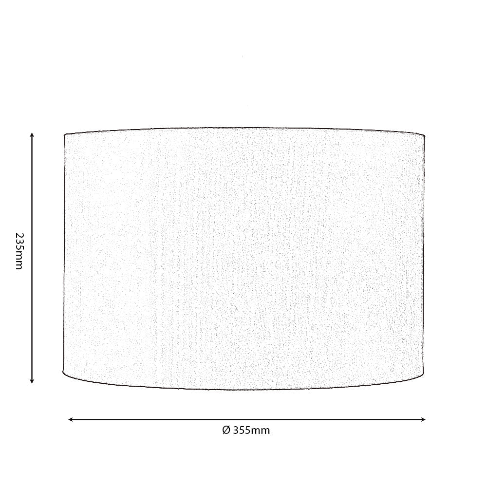 Oaks Lighting - 14" Velvet Drum Shade - Luminosity Designs Ltd