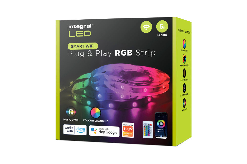 Integral LED RGB Plug and Play Smart LED Strip IP65 -  5m