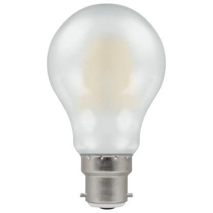 PEARL 2700k Crompton Warm White Dimmable LED GLS E27 ES Filament Bulb - 7.5w  806 Lumen, 60w Equivalent