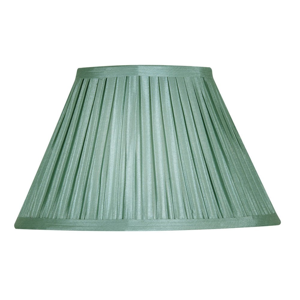 16" Oaks Faux Silk Box Pleated Traditional Shaped Shade With Duplex Ring (S650) - Luminosity Designs Ltd
