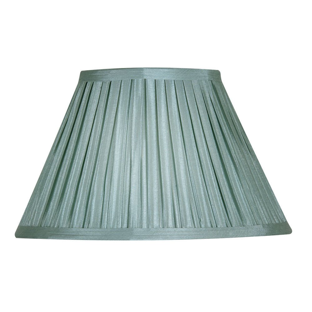 16" Oaks Faux Silk Box Pleated Traditional Shaped Shade With Duplex Ring (S650) - Luminosity Designs Ltd