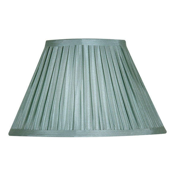 16" Oaks Faux Silk Box Pleated Traditional Shaped Shade With Duplex Ring (S650) - Luminosity Designs Ltd