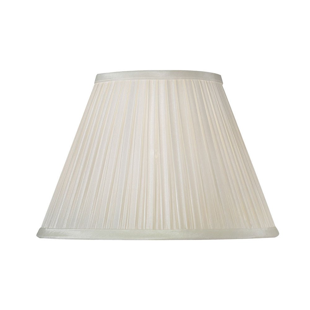 16" Oaks Faux Silk Box Pleated Traditional Shaped Shade With Duplex Ring (S650) - Luminosity Designs Ltd