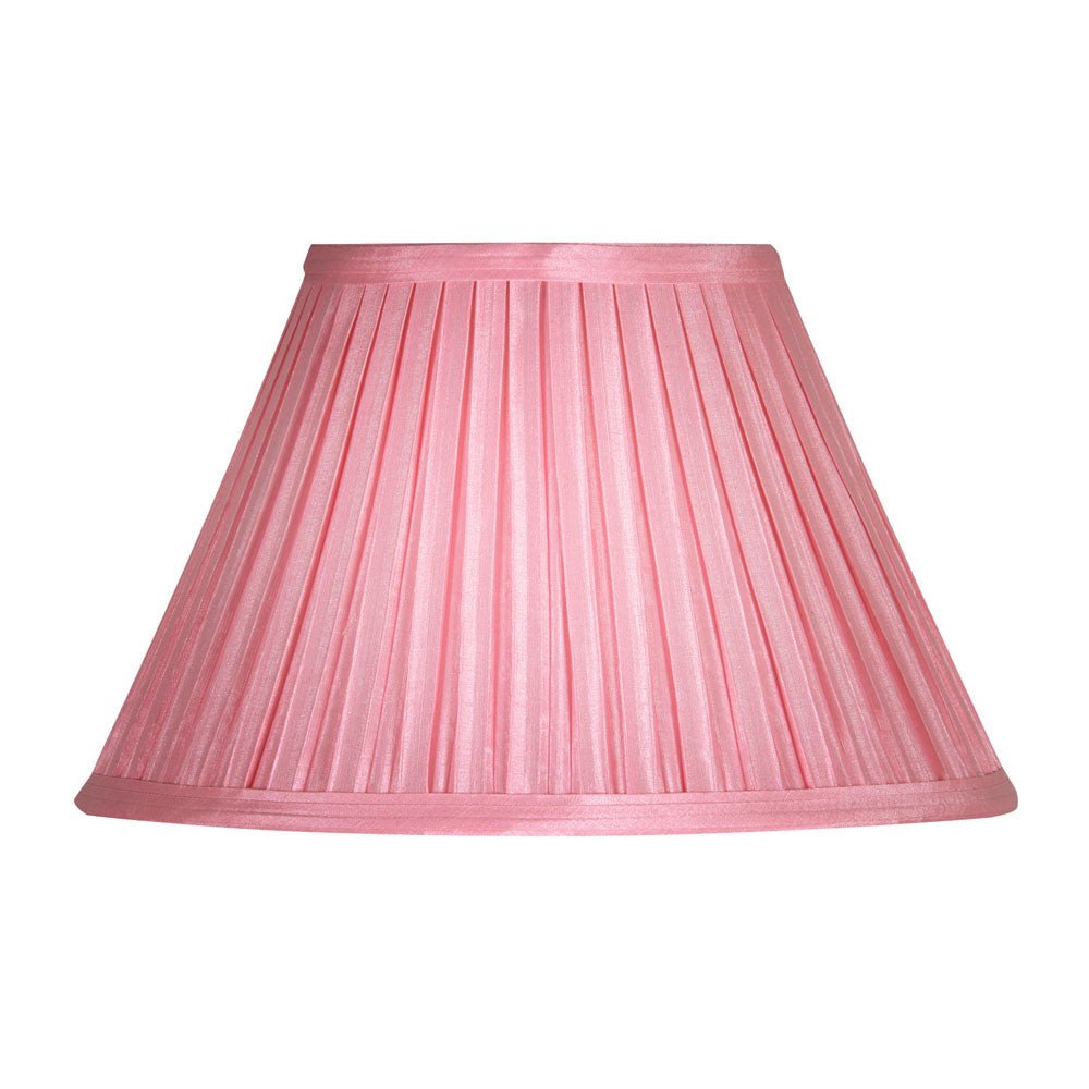 16" Oaks Faux Silk Box Pleated Traditional Shaped Shade With Duplex Ring (S650) - Luminosity Designs Ltd