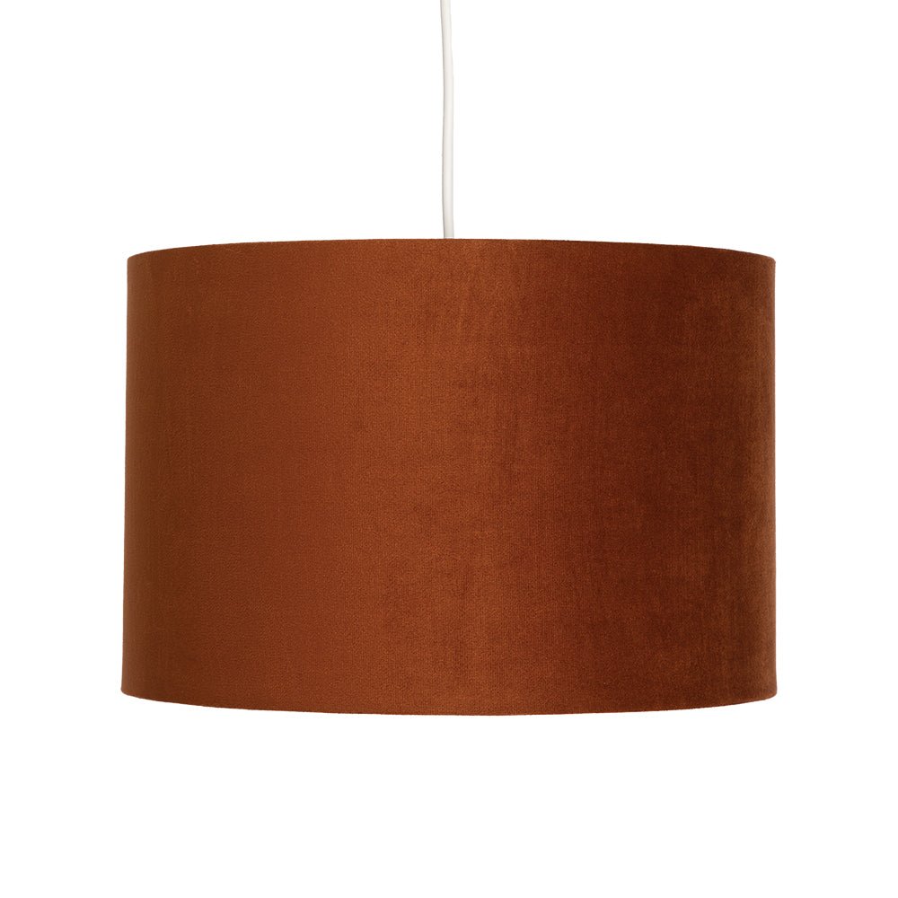 Oaks Lighting - 16" Velvet Drum Shade - Luminosity Designs Ltd