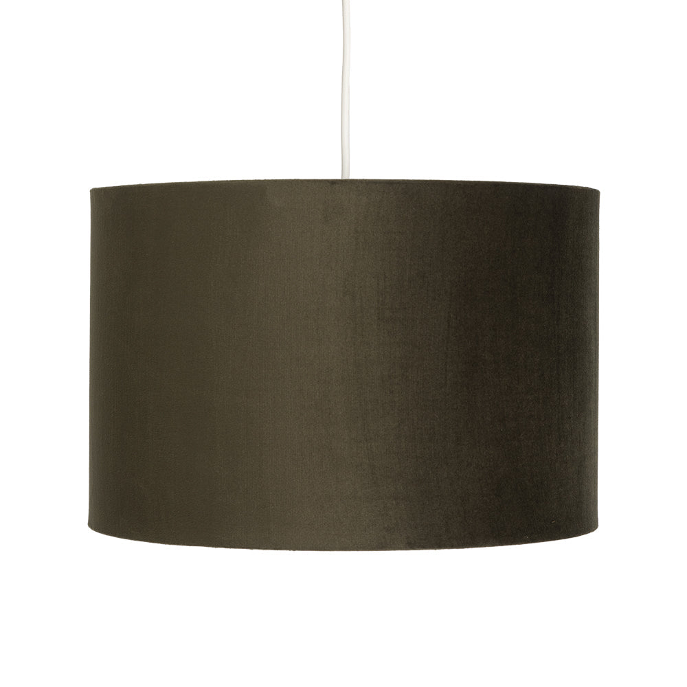 Oaks Lighting - 16" Velvet Drum Shade - Luminosity Designs Ltd