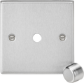 1G Dimmer Plate with Matching Metal Dimmer Cap