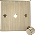 1G Dimmer Plate with Matching Metal Dimmer Cap