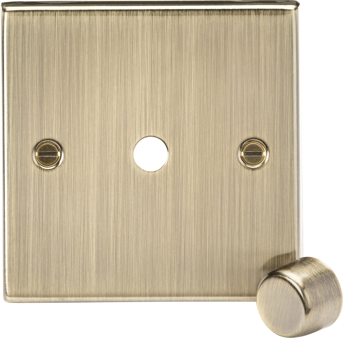 1G Dimmer Plate with Matching Metal Dimmer Cap