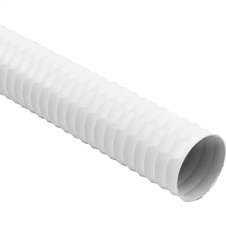 100mm White Flexible PVC Ducting Hose 3m