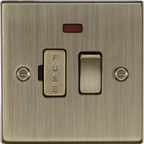 Squared Edge 13A Switched Fused Spur Unit with Neon