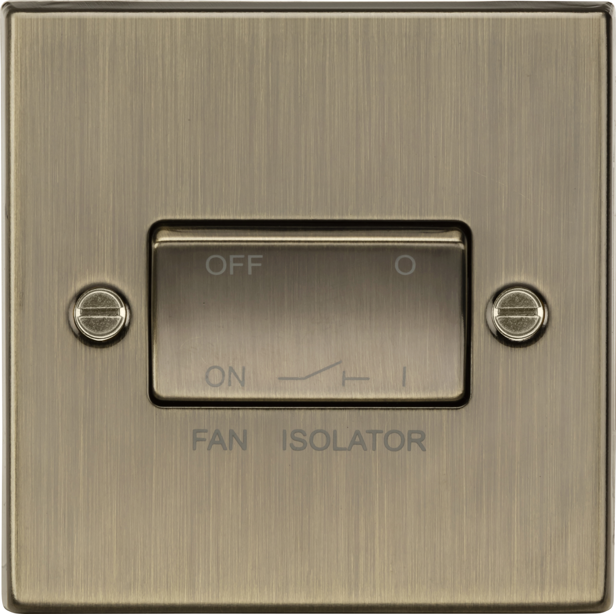 Squared Edge 10A Fan Isolator Switch