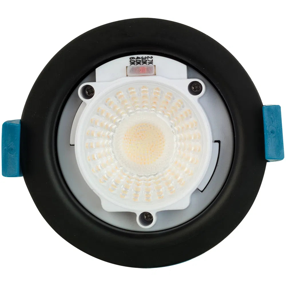 Crompton Coloured Bezel Firesafe Integrated LED Downlight • Dimmable • 4W/6W/8W • 2700K/3000K/4000K/6000K