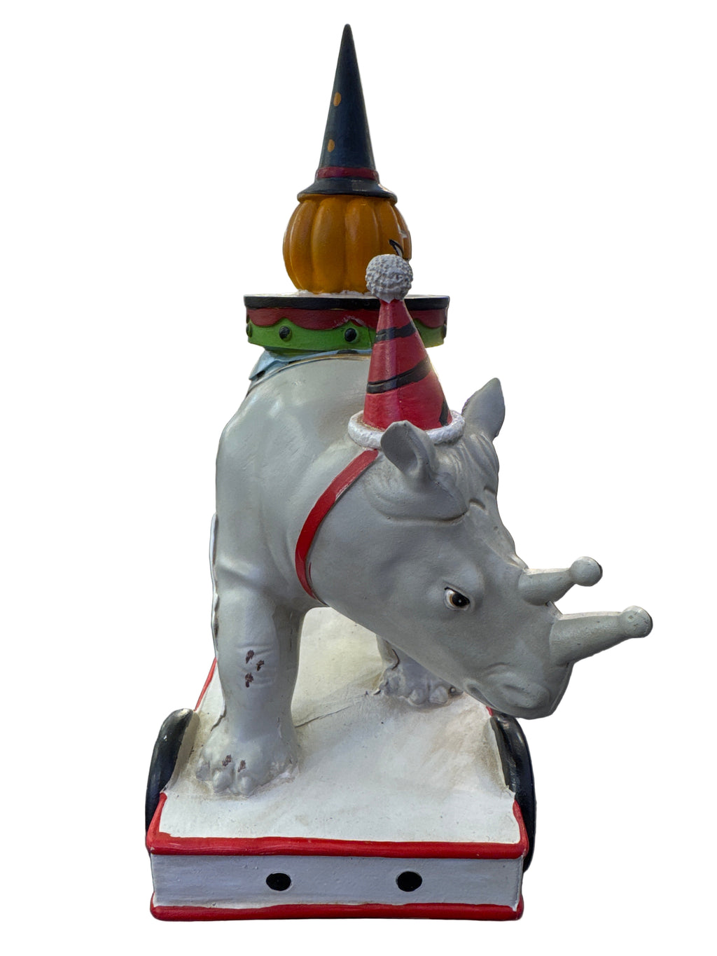 Halloween Circus Elephant Ceramic Figure