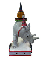 Halloween Circus Elephant Ceramic Figure