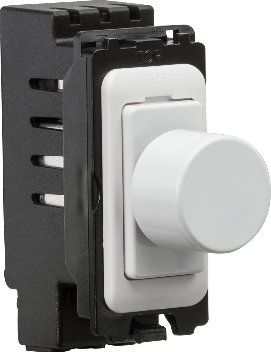 LED Intelligent Dimmer and Light Switch Combination 1g Plate