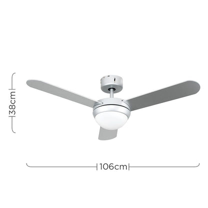 Taurus Remote Controlled Ceiling Fan With Light