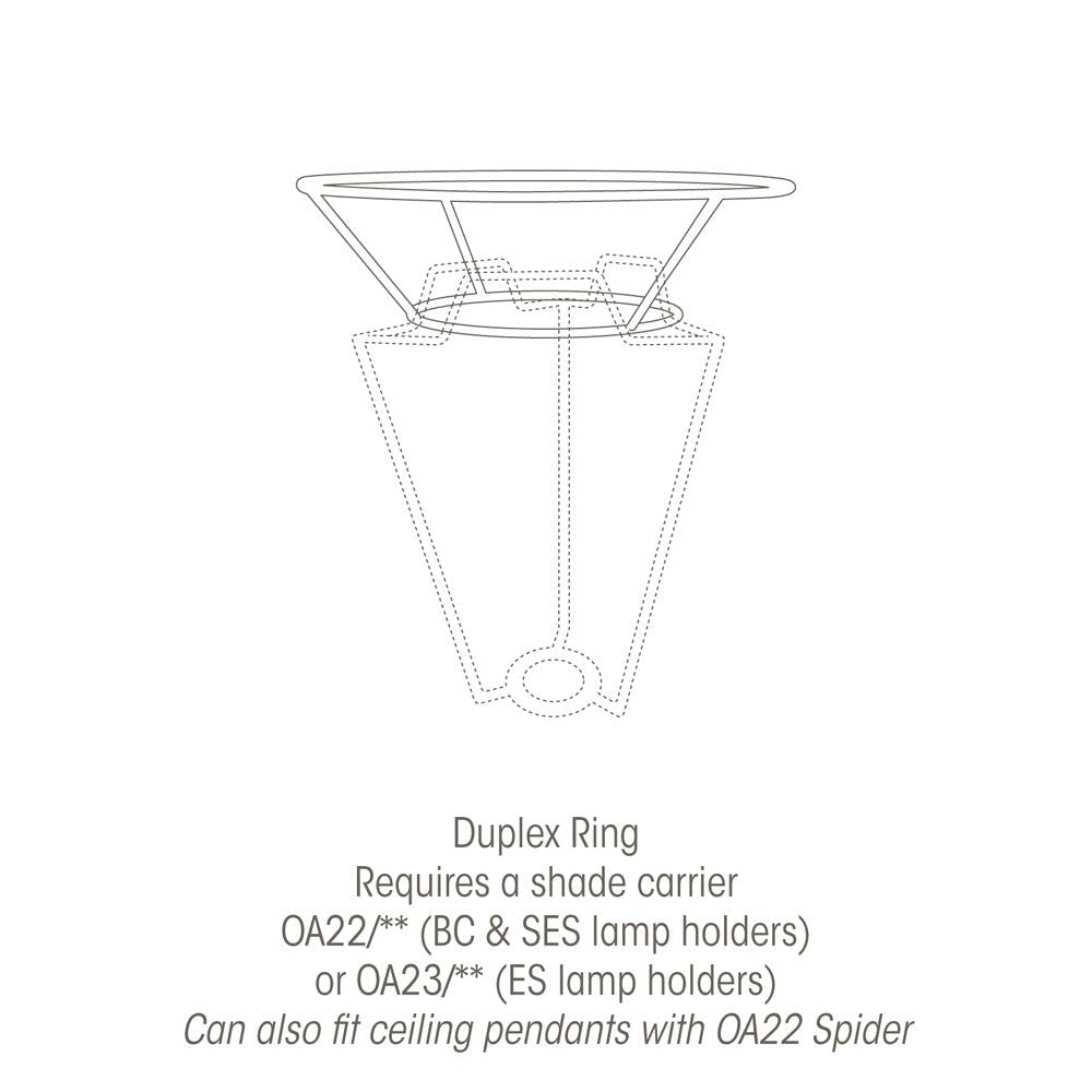 Luminosity Designs Ltd - 20" Floor Lamp Drum Shade Set - Shade and Carrier included - Luminosity Designs Ltd