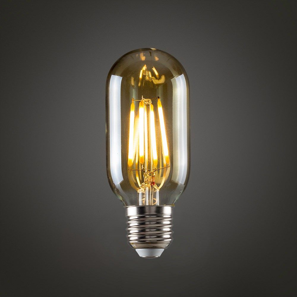 LSE / Value Lights Amber Radio Valve Shaped LED Bulb