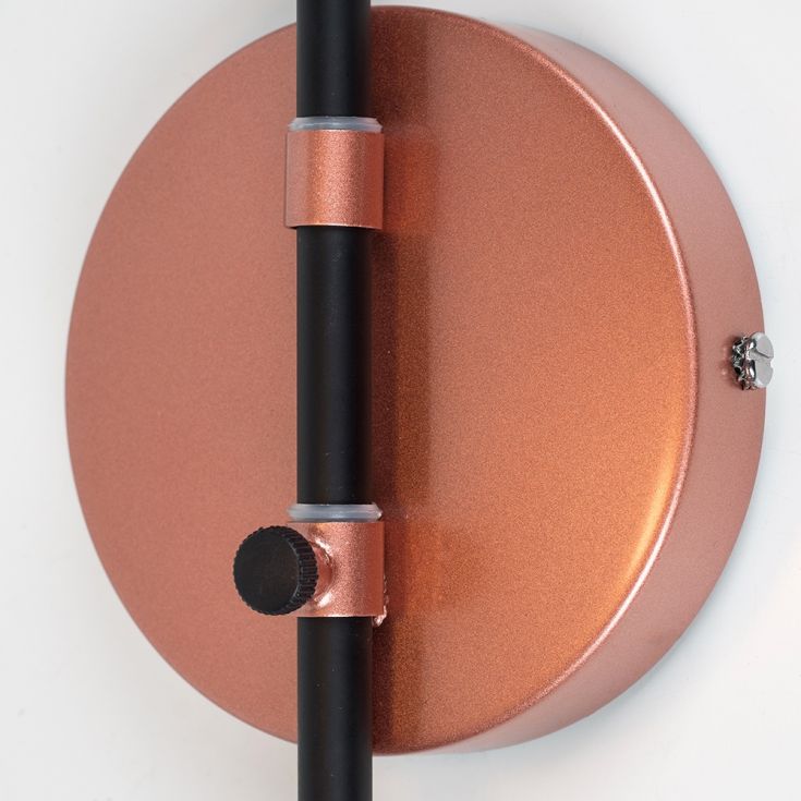 Holden Black and Copper Swing Arm Wall Light