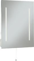 Knightsbridge - 230V IP44 10W 500 x 390mm LED Mirror with Dual Shaver Socket - Luminosity Designs Ltd