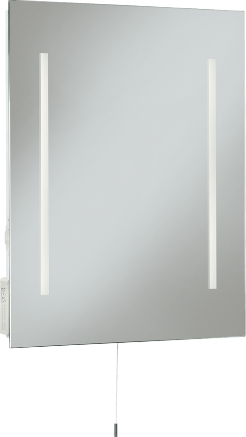 Knightsbridge - 230V IP44 10W 500 x 390mm LED Mirror with Dual Shaver Socket - Luminosity Designs Ltd