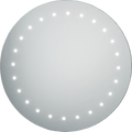 Knightsbridge - 230V IP44 500mm LED Circular Bathroom Mirror - Luminosity Designs Ltd