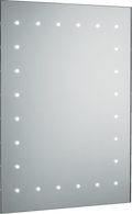 Knightsbridge - 230V IP44 600 x 450mm LED Bathroom Mirror with Demister, Shaver Socket and Motion Sensor - Luminosity Designs Ltd