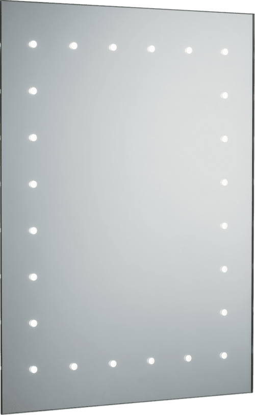 Knightsbridge - 230V IP44 600 x 450mm LED Bathroom Mirror with Demister, Shaver Socket and Motion Sensor - Luminosity Designs Ltd