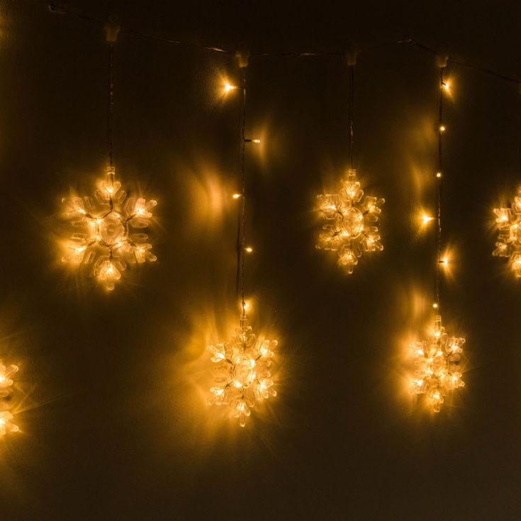 Snowflake Curtain Lights