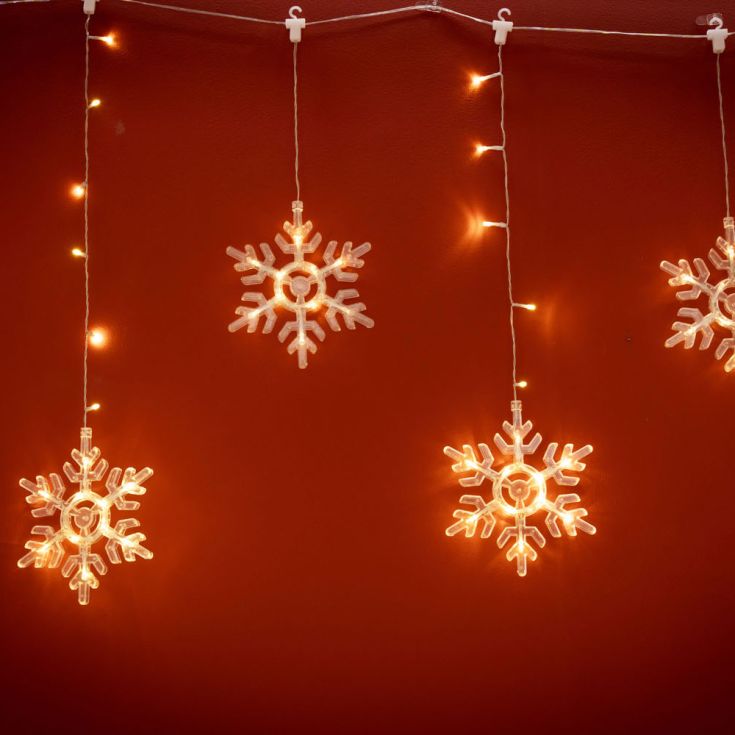 Snowflake Curtain Lights